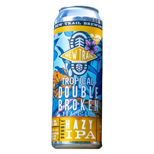 New Trail Tropical Double Broken Heels Hazy Double IPA 19.2oz Can 9.2% ABV