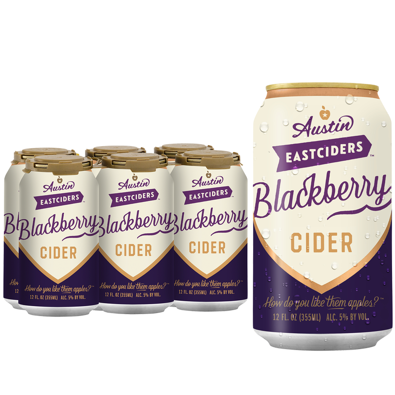 Austin Eastciders Blackberry 6pk 12oz Can 5.0% ABV