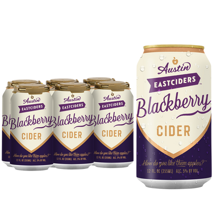 Austin Eastciders Blackberry 6pk 12oz Can 5.0% ABV