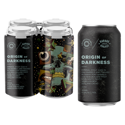 Collective Arts Origin of Darkness Garage Project Imperial Stout 4pk 12oz Can 10.8% ABV