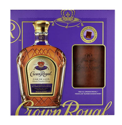 Crown Royal 750ml Gift Set w/ Flask