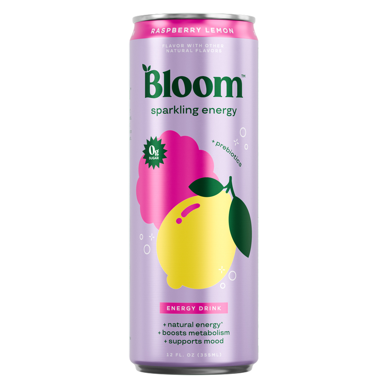 Bloom Energy Raspberry Lemon 12oz Can