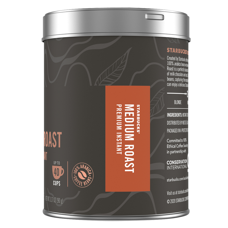 Starbucks Premium Instant Medium Roast 3.17oz Can
