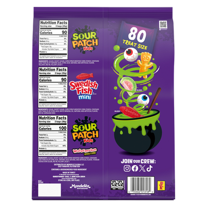 Sour Patch Kids, Watermelon, Swedish Fish Variety Bag, 80ct