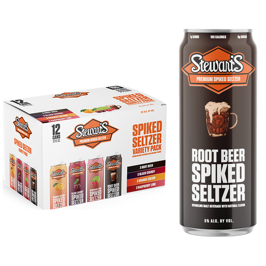 Stewart's Hard Seltzer Variety 12pk 12oz Can 5.0% ABV