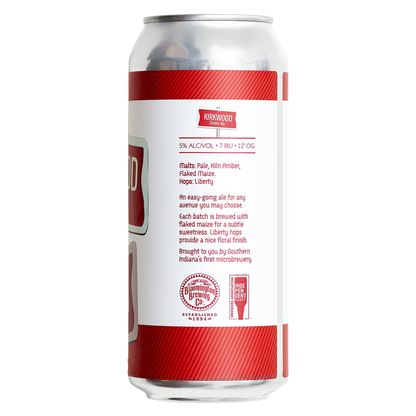 Bloomington Brewing Co. Kirkwood Cream Ale 4pk 16oz Can 5.0% ABV