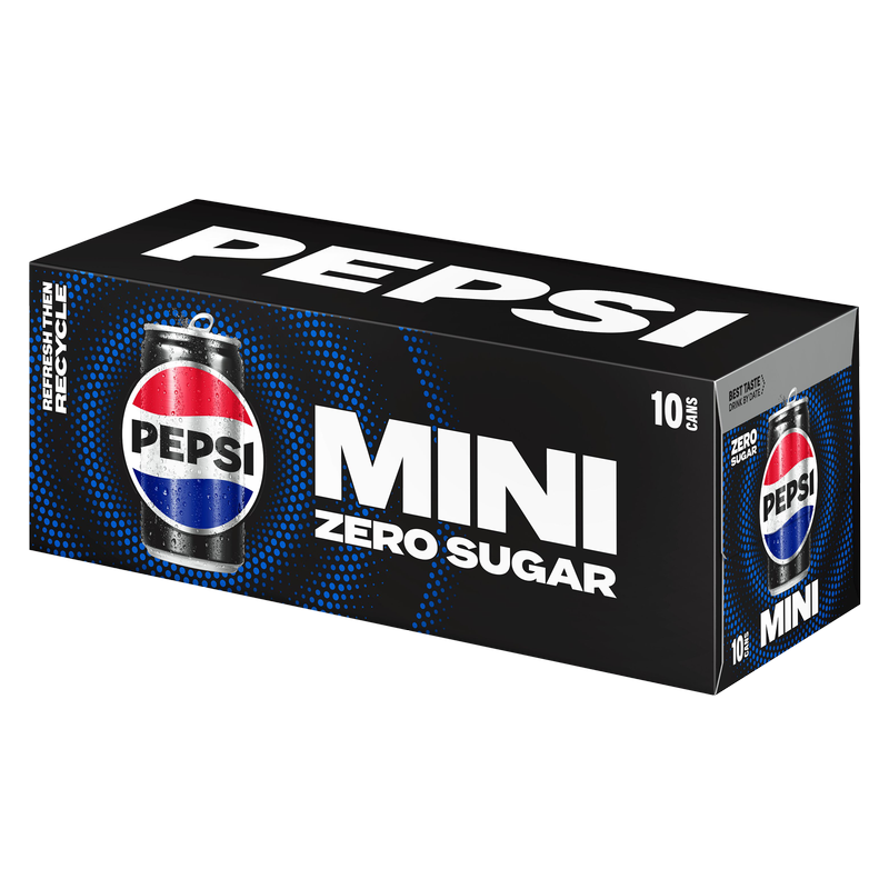 Pepsi Zero Sugar 10pk 7.5oz Mini Can
