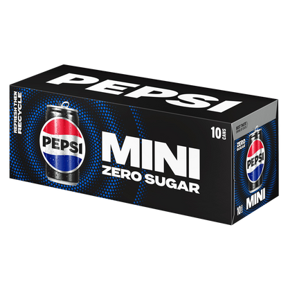 Pepsi Zero Sugar 10pk 7.5oz Mini Can