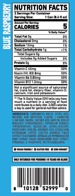 GHOST ENERGY Zero Sugar Sour Patch Kids Variety Pack Blue Rasberry and Redberry 4pk 8.4oz Can