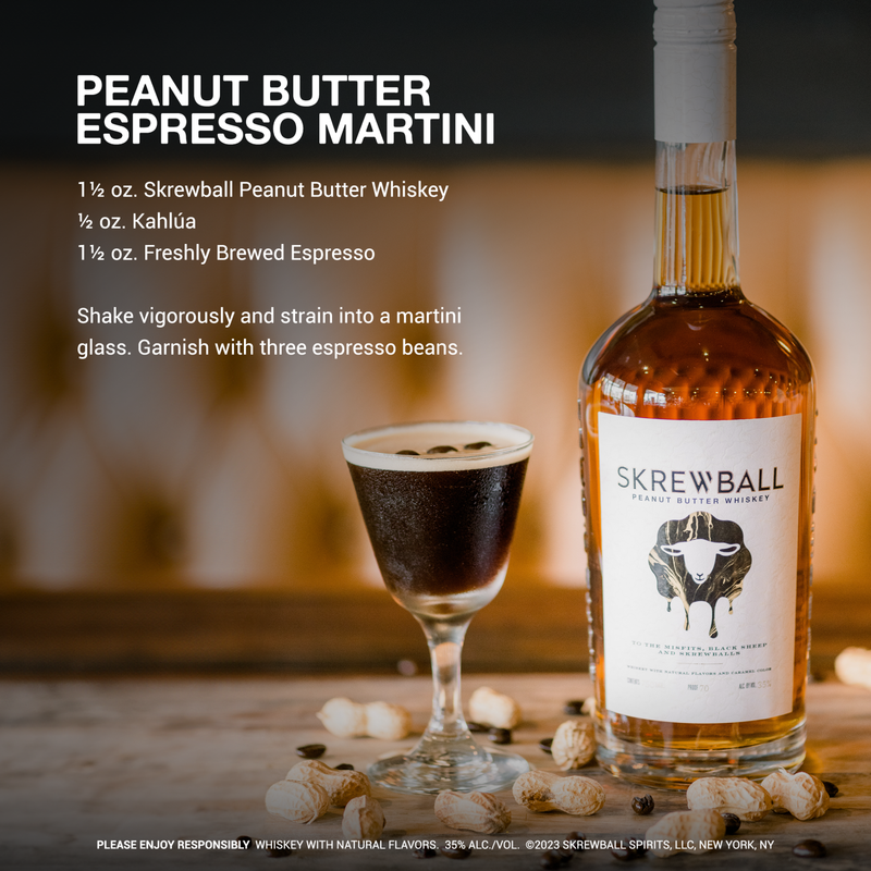 Skrewball Peanut Butter Whiskey 1L (70 Proof)