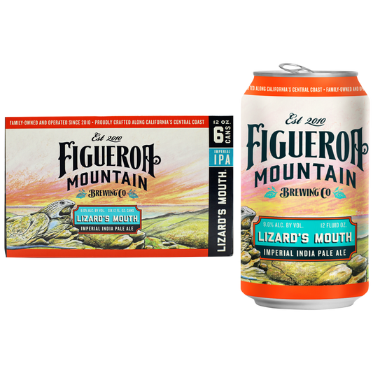 Figueroa Mountain Lizards Mouth Imperial IPA 6pk 12oz Can 9.0% ABV