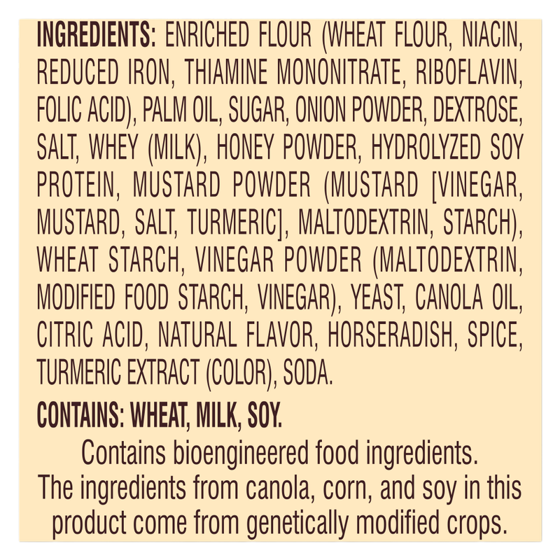 Snyder's Honey Mustard Onion 3.25oz