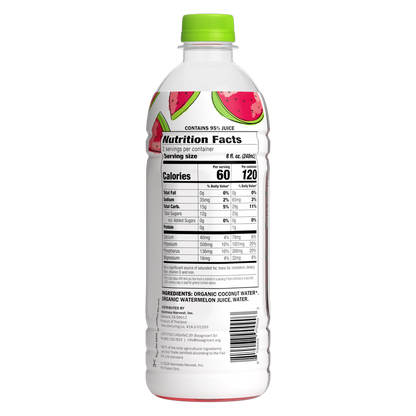 Harmless Harvest Organic Watermelon Coconut Water 12oz Btl