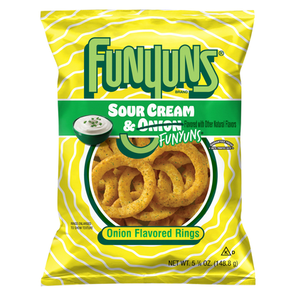 Funyuns Onion Flavored Rings Sour Cream & Onion 5.25oz