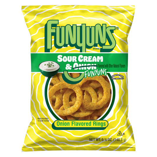 Funyuns Onion Flavored Rings Sour Cream & Onion 5.25oz