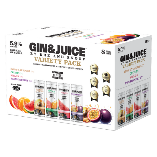GIN & JUICE By Dre and Snoop Variety 8pk 12oz 5.9% ABV
