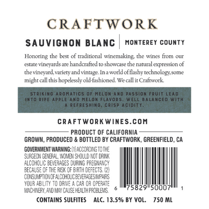 Craftwork Sauvignon Blanc 750ml