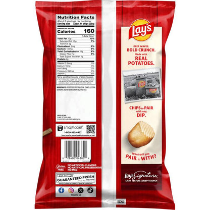 Lays Wavy Original Potato Chips 7.75oz