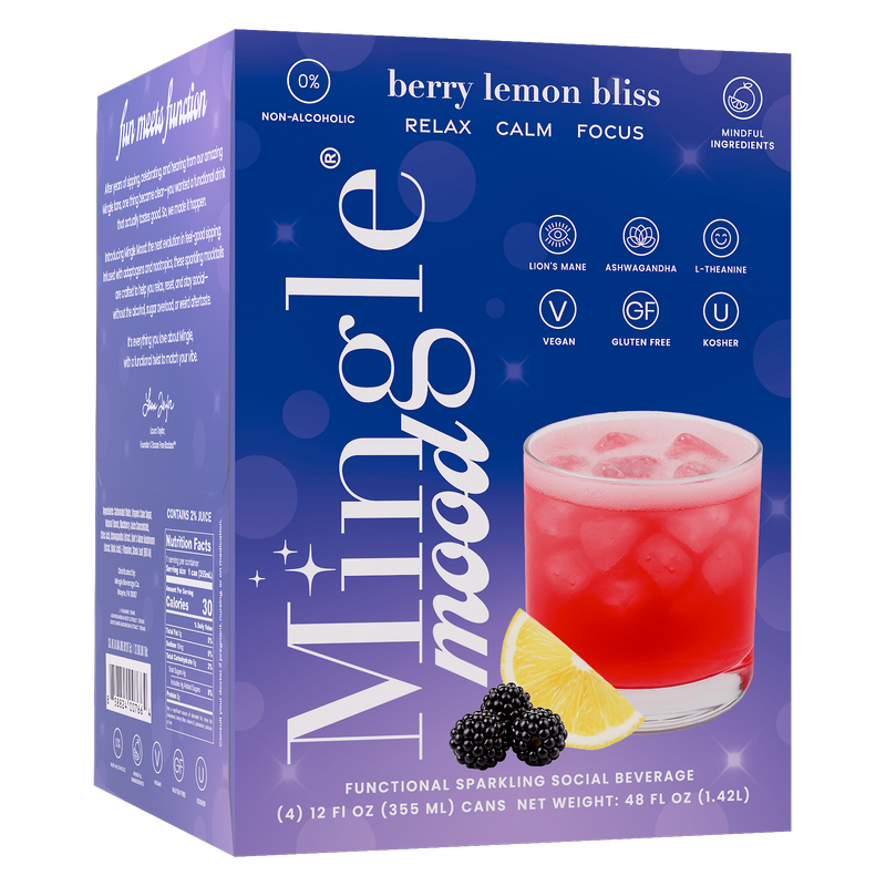 Mingle Mood Berry Lemon Bliss 4pk 12oz Can