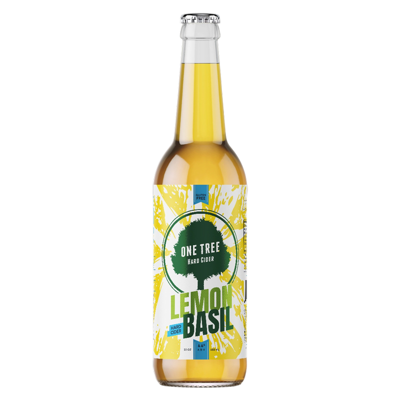 One Tree Lemon Basil Cider Single 22oz Btl