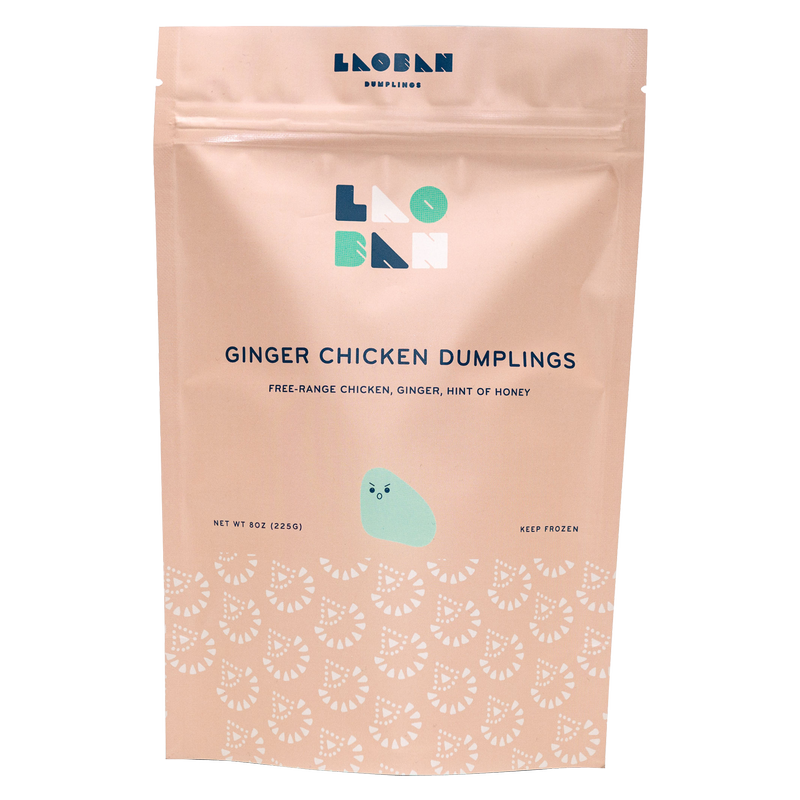 Laoban Dumplings Ginger Chicken Frozen Dumplings 8oz