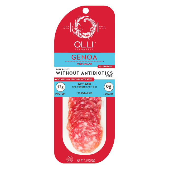 Olli Salumeria Sliced Genoa Salami - 1.5oz