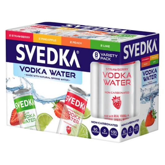 Svedka Vodka Water Variety 8pk 12oz Can