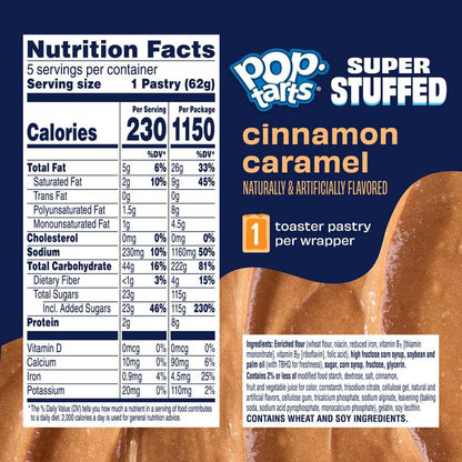 Pop-Tart Super Stuffed Frosted Cinnamon Caramel, 10.9 oz