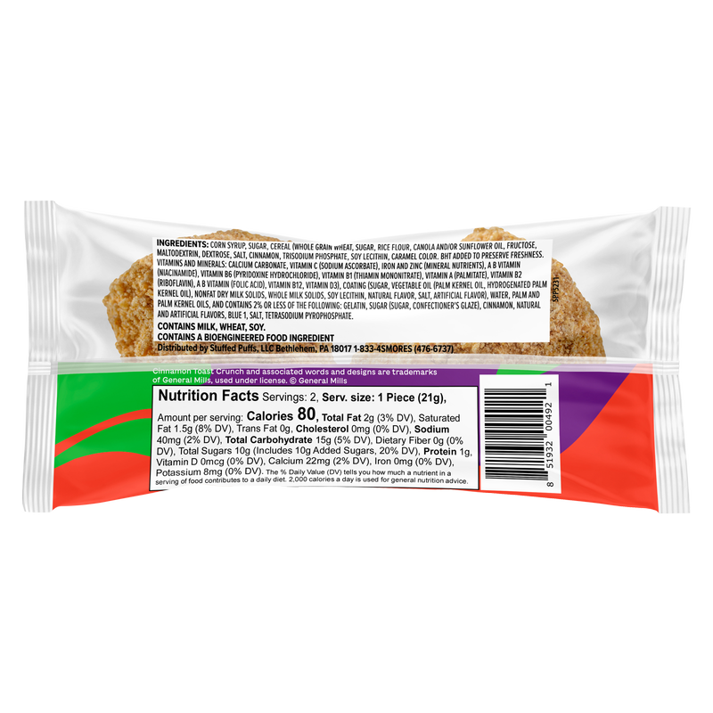 Stuffed Puffs Big Bites Cinnamon Toast Crunch 2pk
