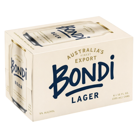 Bondi Australian Lager 6pk 12oz Can