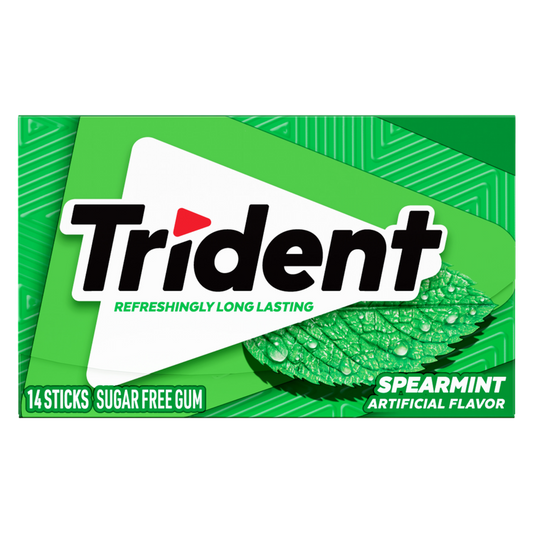 Trident Spearmint, 14pc Wallet Pack