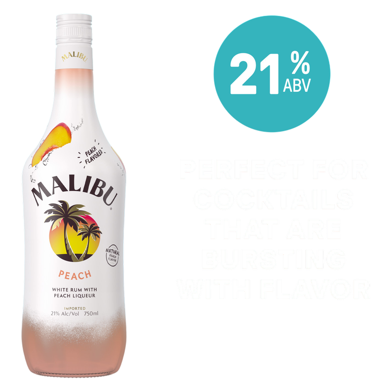 Malibu Rum Peach 750ml
