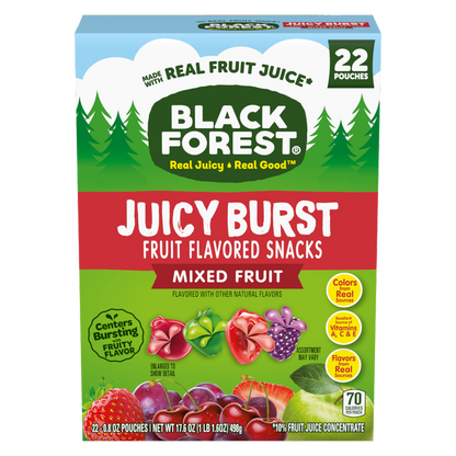 Black Forest Juicy Burst Mixed Fruit, 22ct