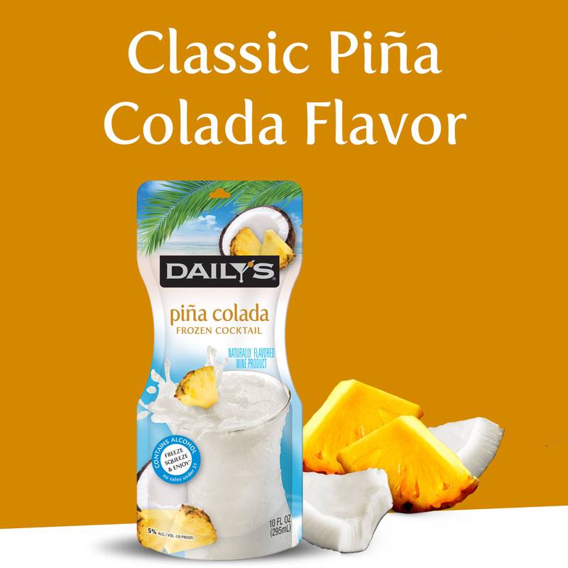 Dailys Frozen Pina Colada 10oz Pouch