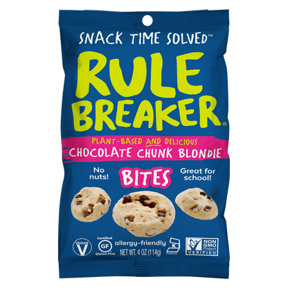 Rule Breaker Snacks Chocolate Chunk Blondie Bites 4oz