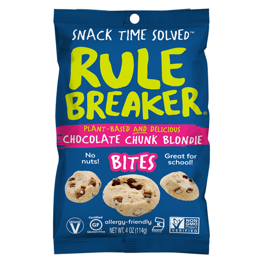 Rule Breaker Snacks Chocolate Chunk Blondie Bites 4oz