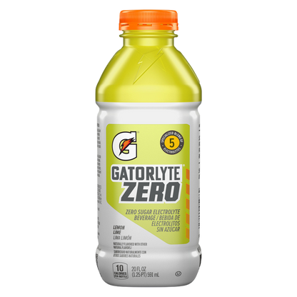 Gatorlyte Zero Sugar Lemon Lime 20oz Btl