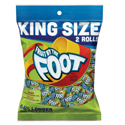 Fruit By The Foot Orange & Cherry Fruit Snack King Size 2.5oz
