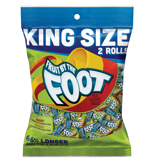 Fruit By The Foot Orange & Cherry Fruit Snack King Size 2.5oz
