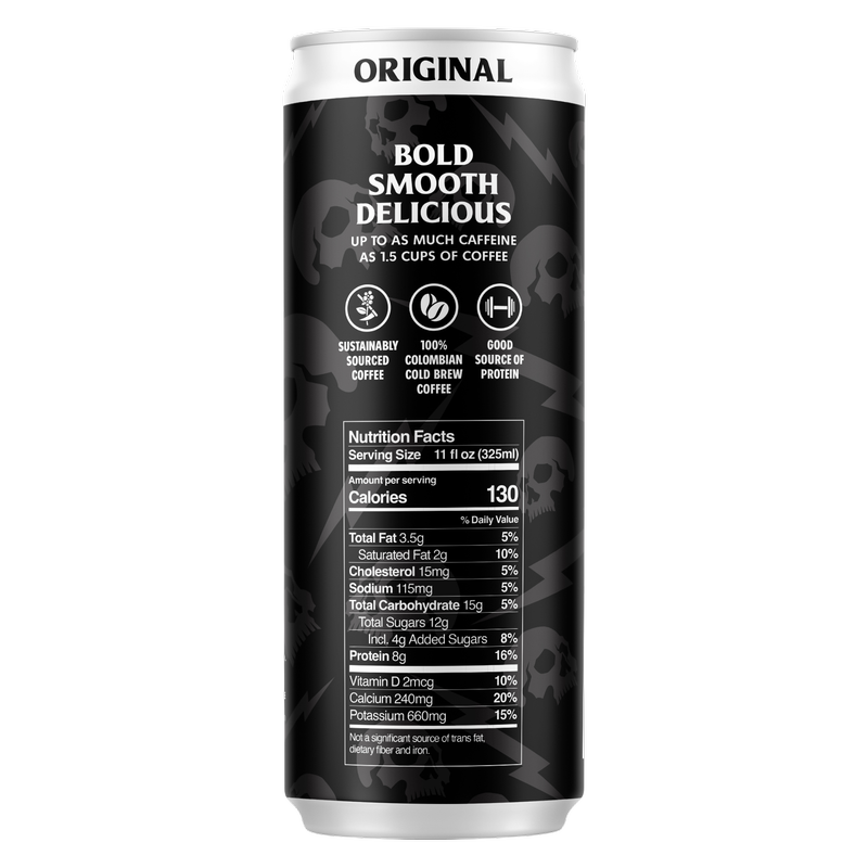 Death Wish Coffee Fair Trade Original Latte 11oz Can