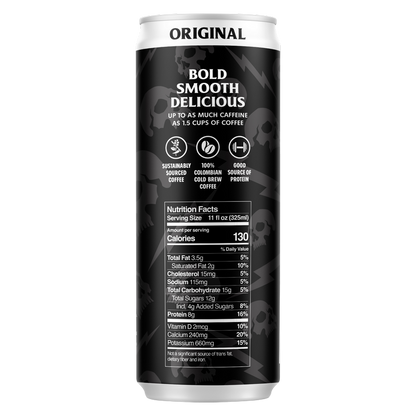 Death Wish Coffee Fair Trade Original Latte 11oz Can