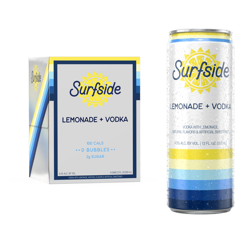 Surfside Lemonade + Vodka 4pk 12oz Cans 4.5% ABV