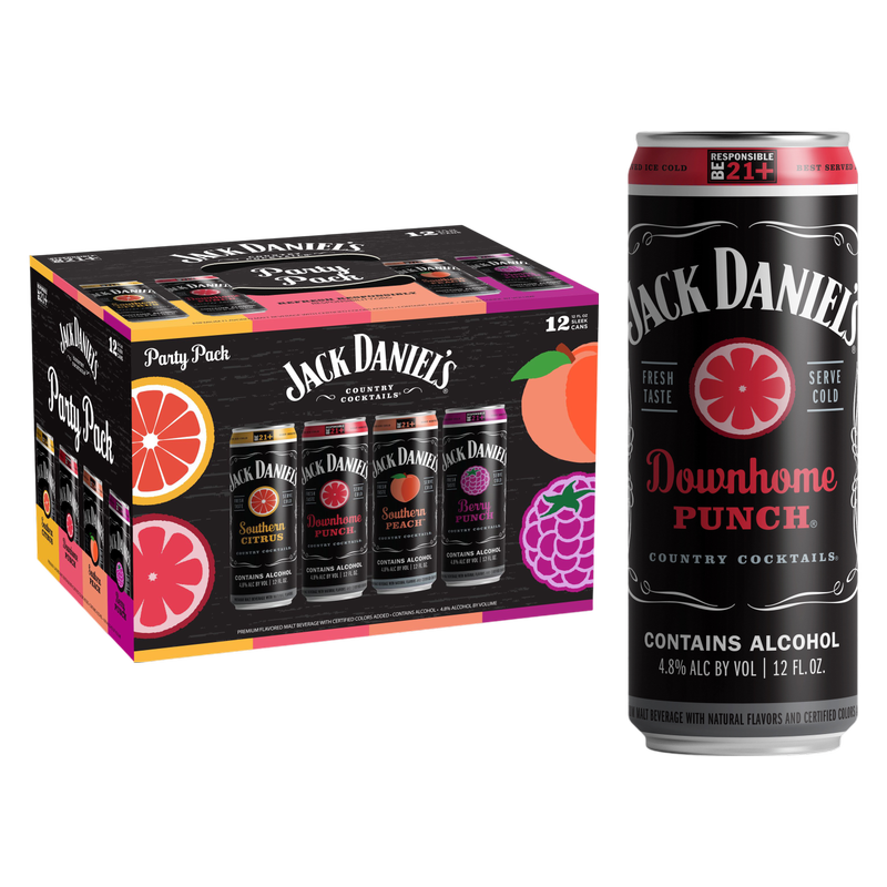 Jack Daniels Party Pack Variety 12pk 12oz Can 4.8% ABV