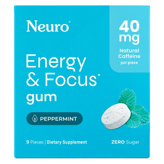 Neruo Energy & Focus Peppermint Gum, 9ct