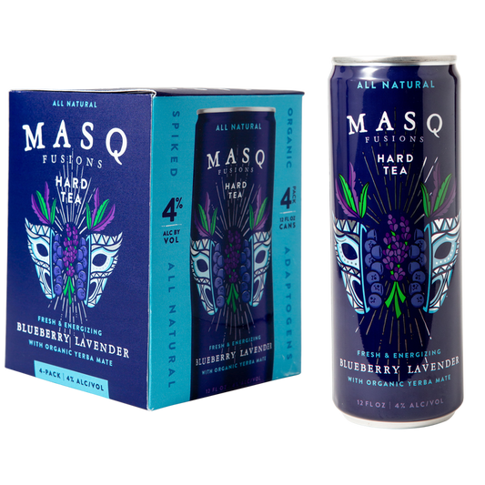 Masq Fusions Blueberry Lavender Hard Tea 4pk 12oz Can 4.0% ABV