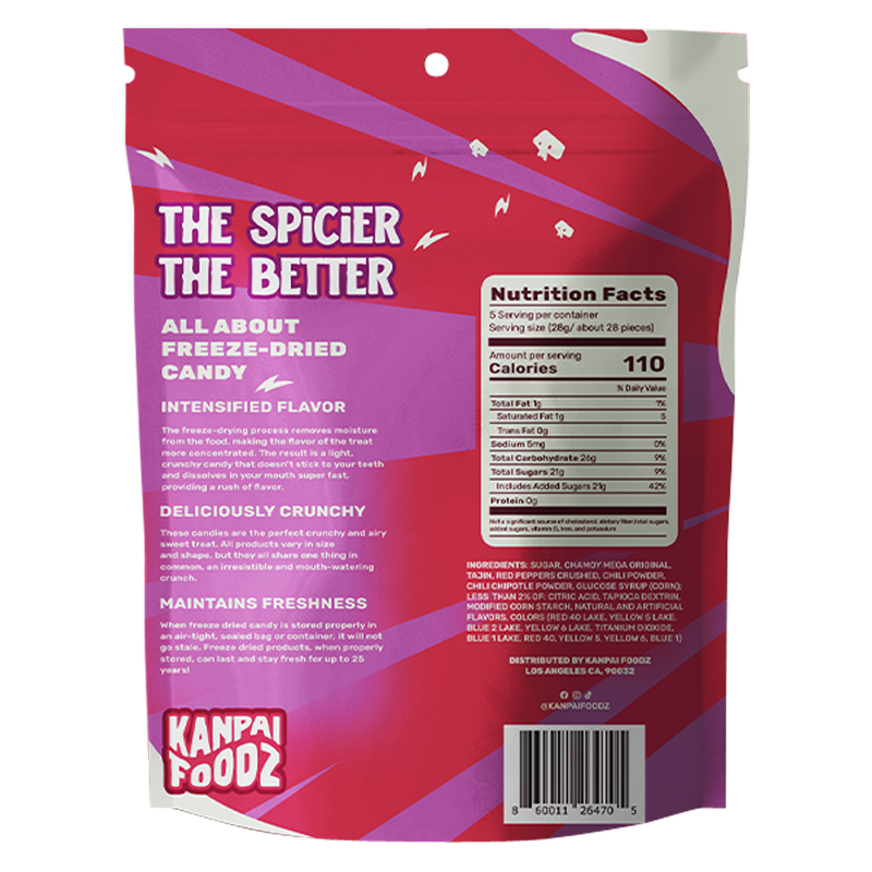 Kanpai Foodz Freeze Dried Candy Spicy Fruity, 5oz
