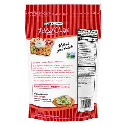 Pretzel Crisps Everything Pretzel Crackers, 7.2oz