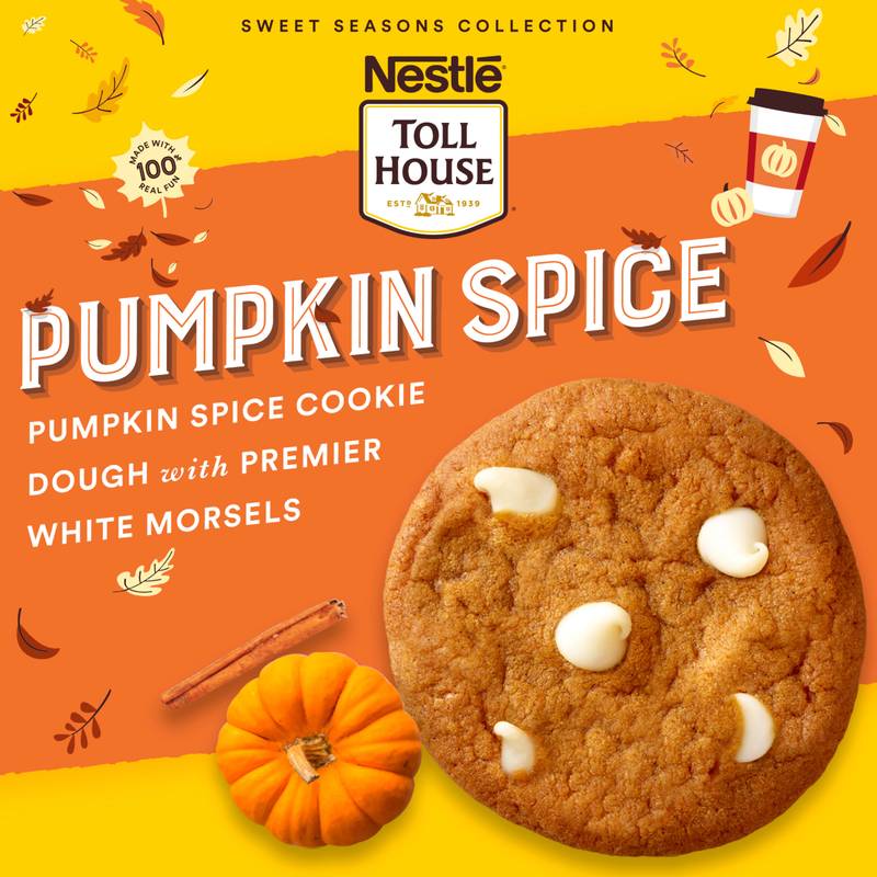 Nestle Toll House Pumpkin Spice Cookie Dough - 20ct/14oz