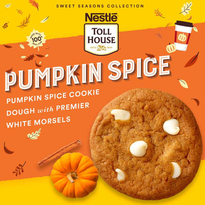 Nestle Toll House Pumpkin Spice Cookie Dough - 20ct/14oz