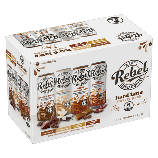 Rebel Hard Coffee Latte Variety Pack 8pk 11.3oz Cans